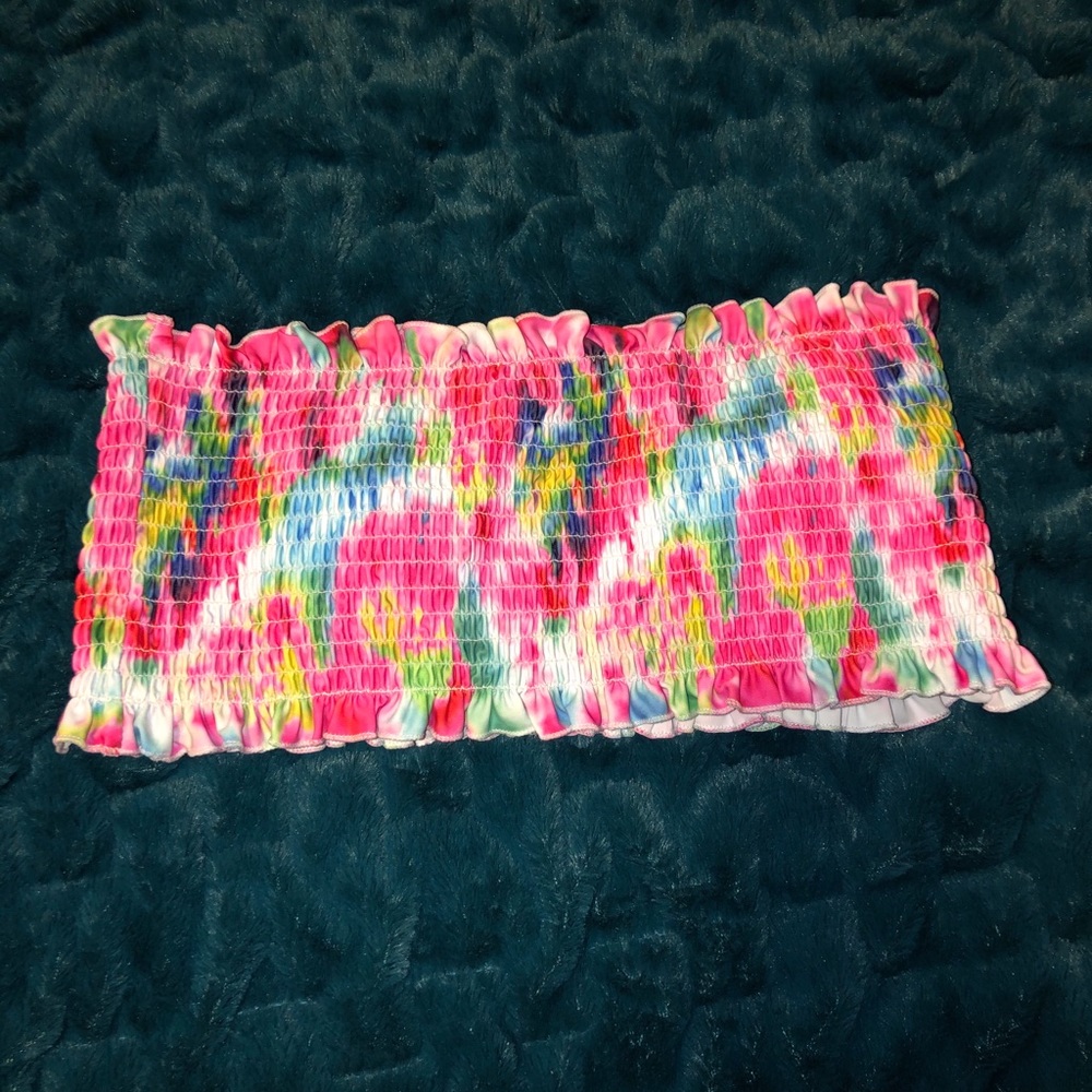 Tie-Dye Swim Top